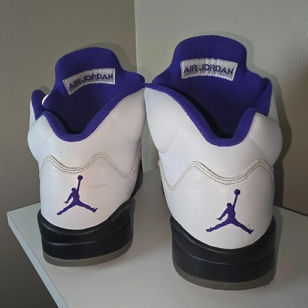 Nike Air Jordan 5 Retro‎ Dark Concord White Purple DD0587-141 Men's 7.5